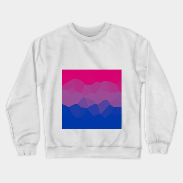 Bi flag poly design subtle Crewneck Sweatshirt by Gedwolcraeft